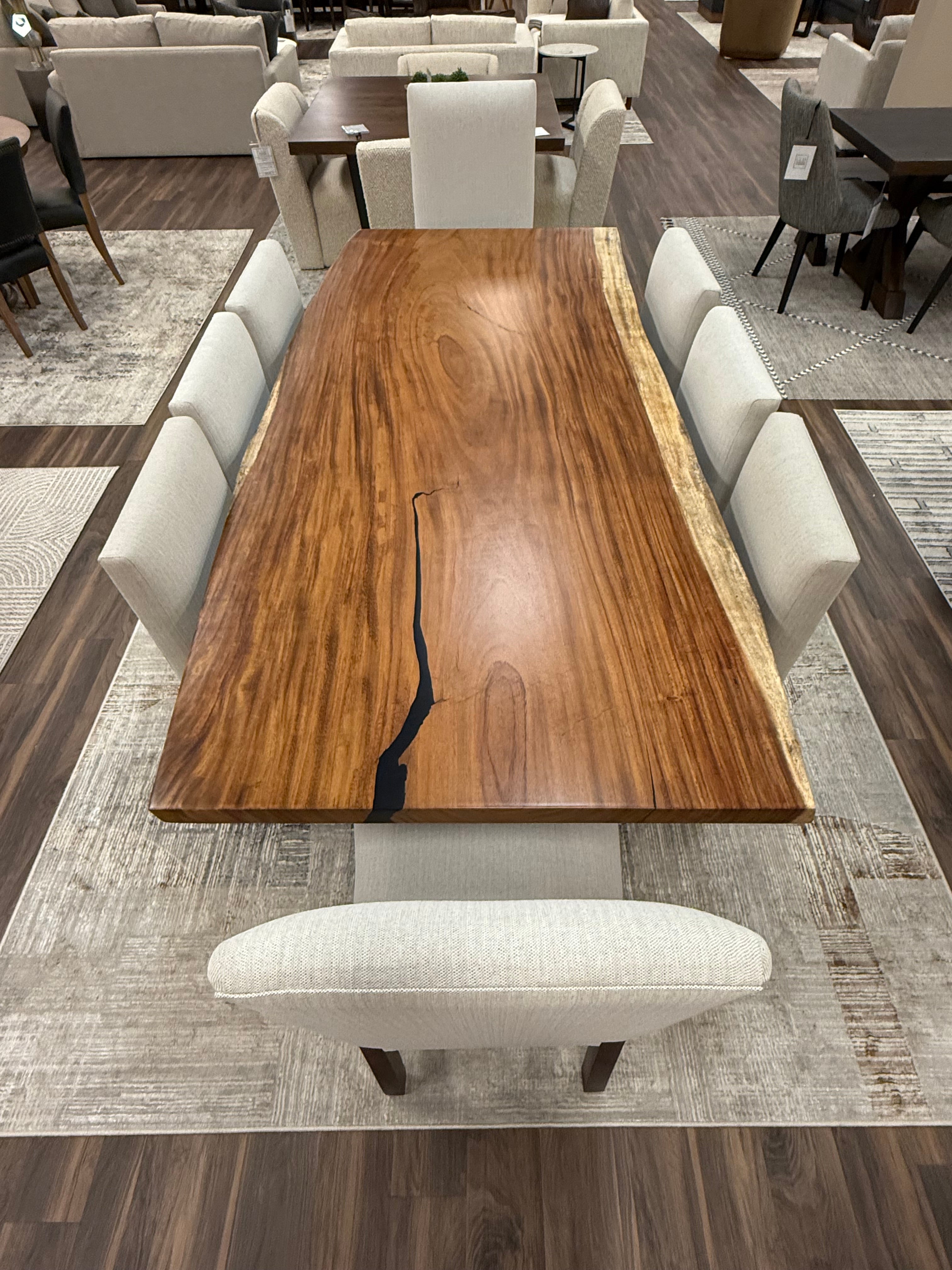 Nicoya 96" Guanacaste Live Edge Dining Table - Natural - Serial Number 415