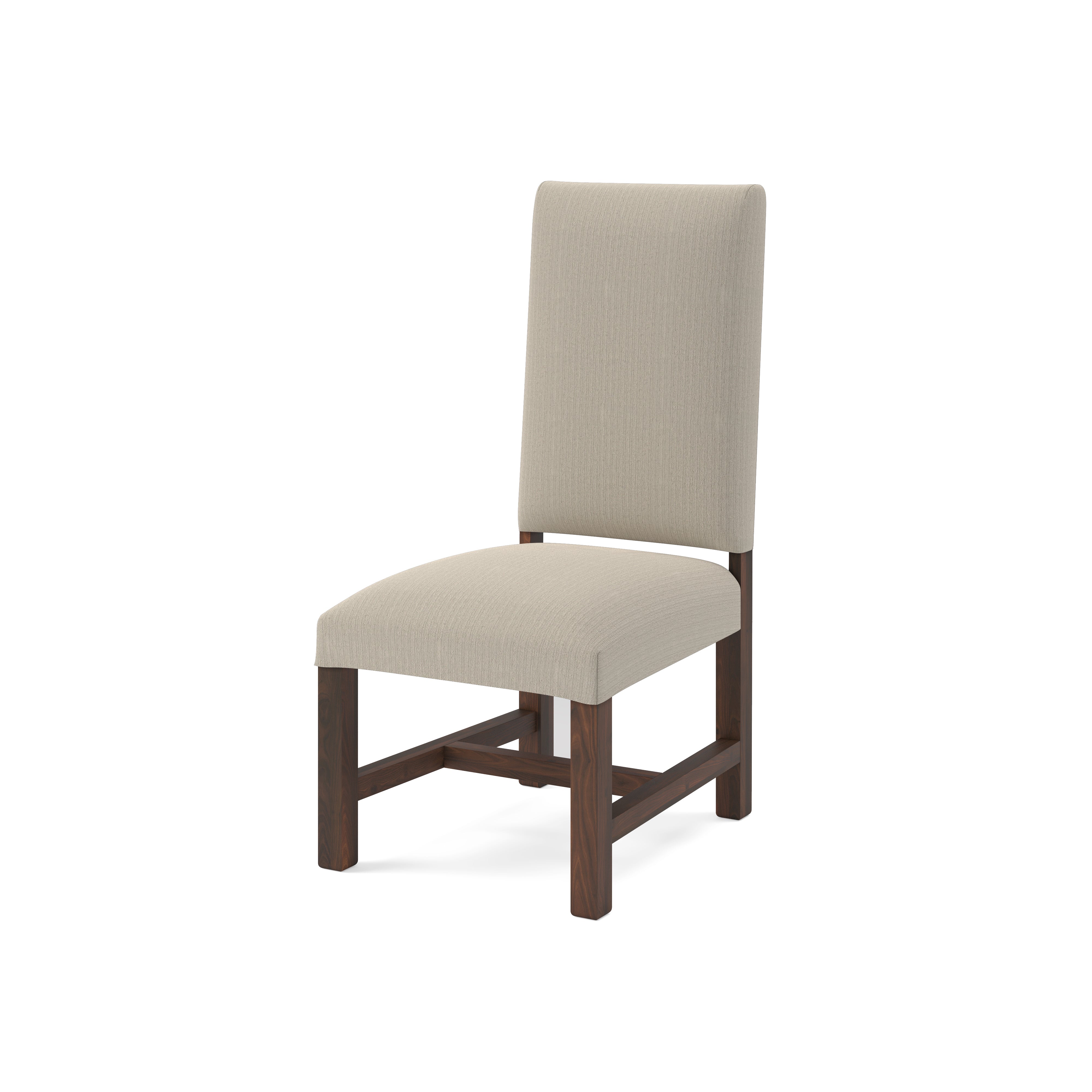Carmona Dining End Chair -  Performance Cream + Natural + Black